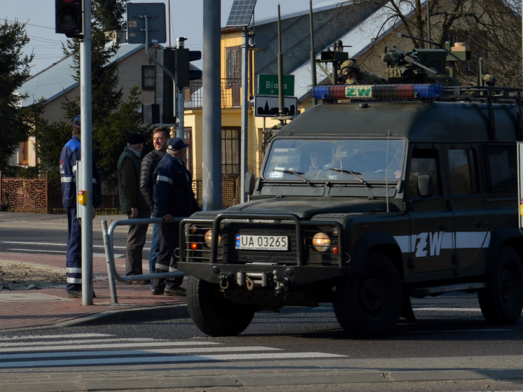 Konwój amerykańskiego wojska przejechał przez Radzyń