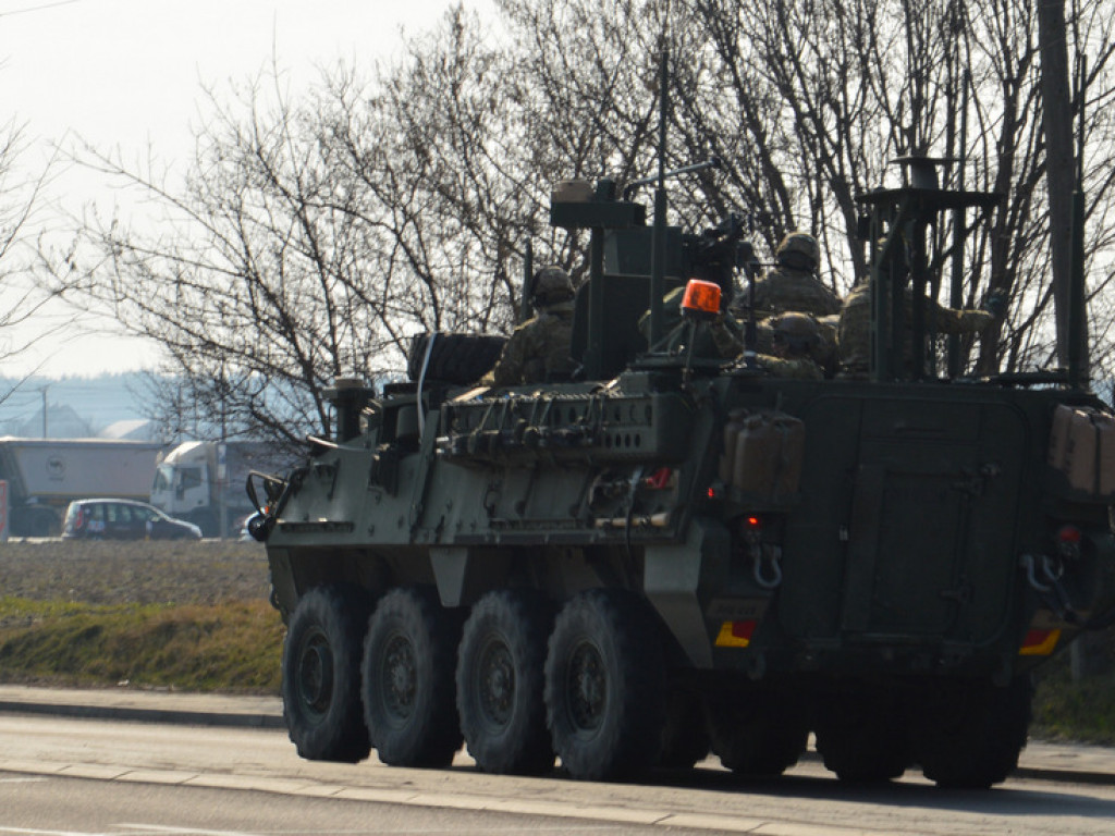 Konwój amerykańskiego wojska przejechał przez Radzyń