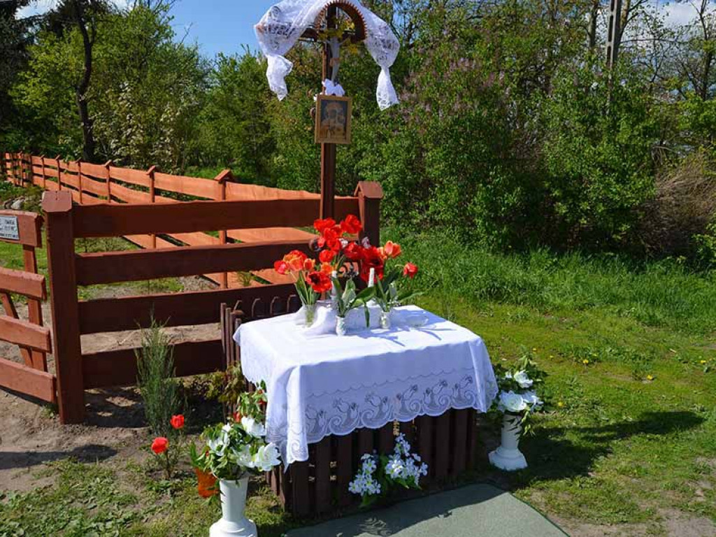 Uroczystość poswięcenia pól w Białej