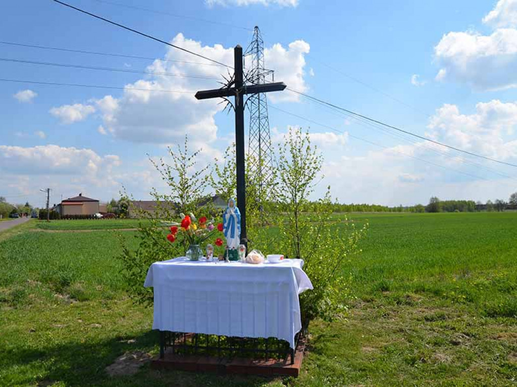 Uroczystość poswięcenia pól w Białej