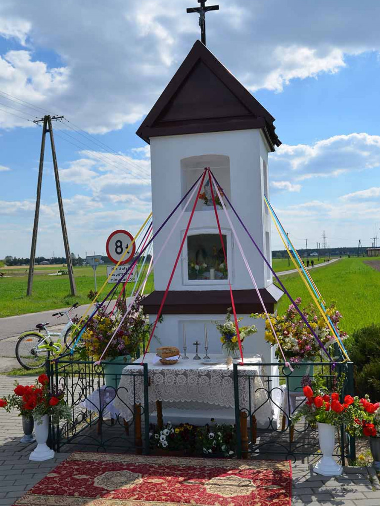 Uroczystość poswięcenia pól w Białej