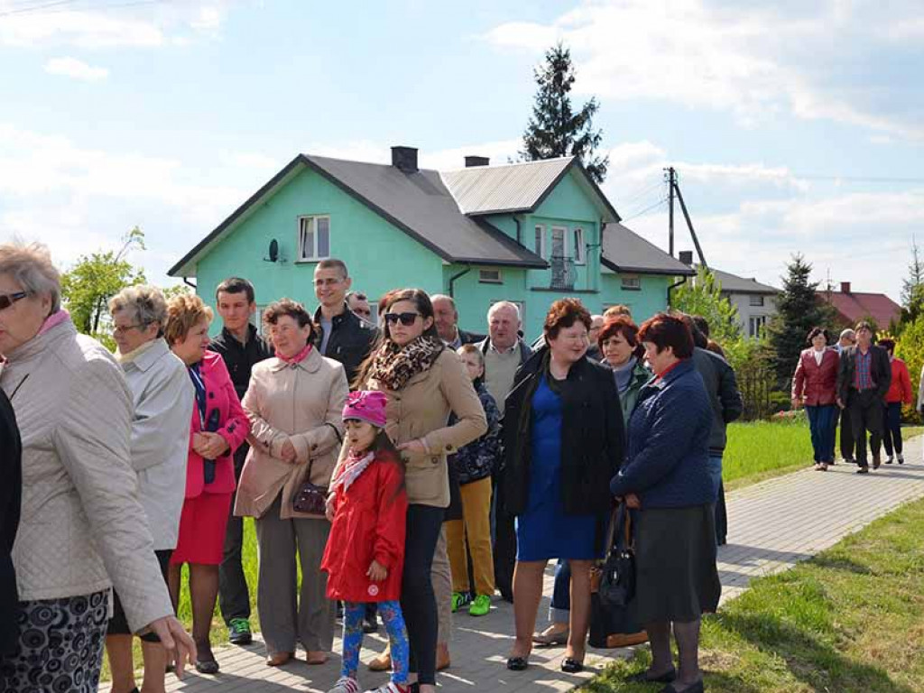 Uroczystość poswięcenia pól w Białej