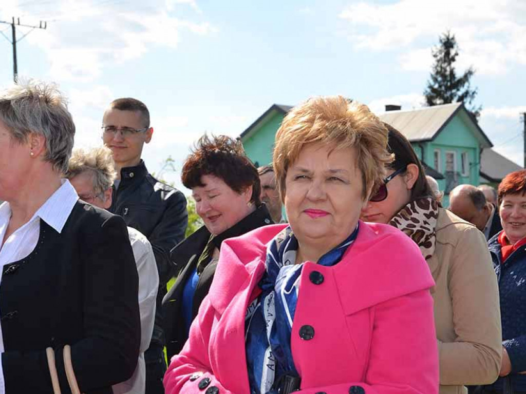 Uroczystość poswięcenia pól w Białej