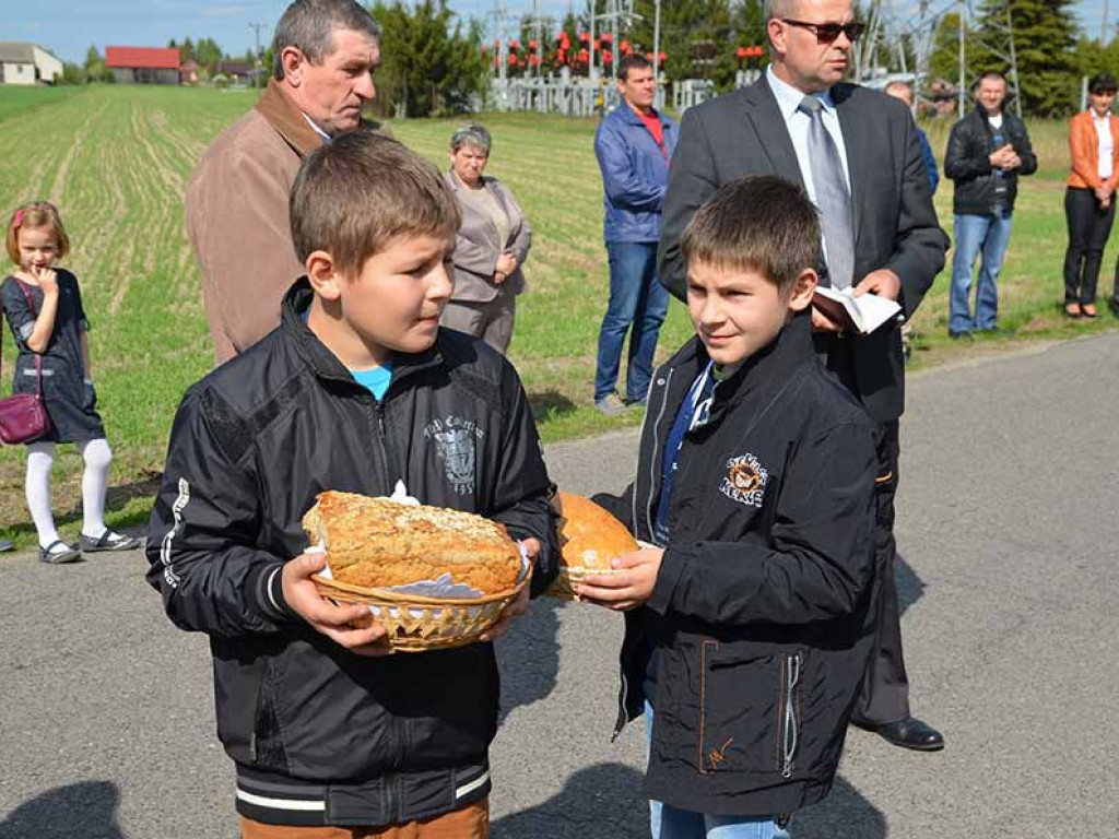 Uroczystość poswięcenia pól w Białej
