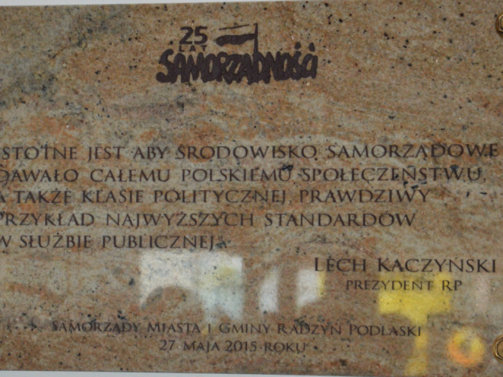 Odsłonięcie i poświęcenie tablicy 