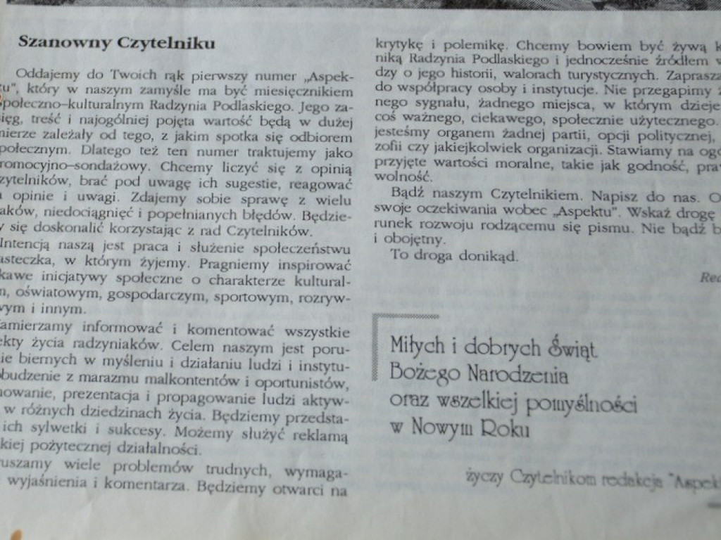 ASPEKT - Radzyński Magazyn Społeczno-Kulturalny