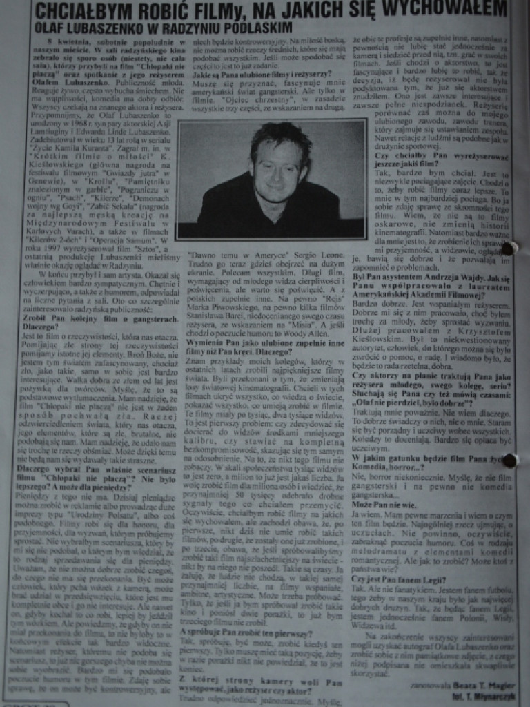 Z archiwum Grota - Radzyń wkracza w nowe milenium
