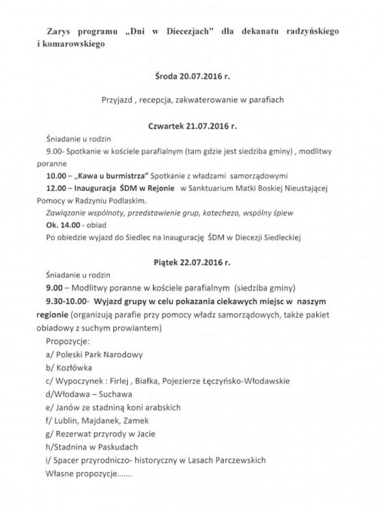 Konferencja prasowa w sprawie Światowych Dni Młodzieży 2016