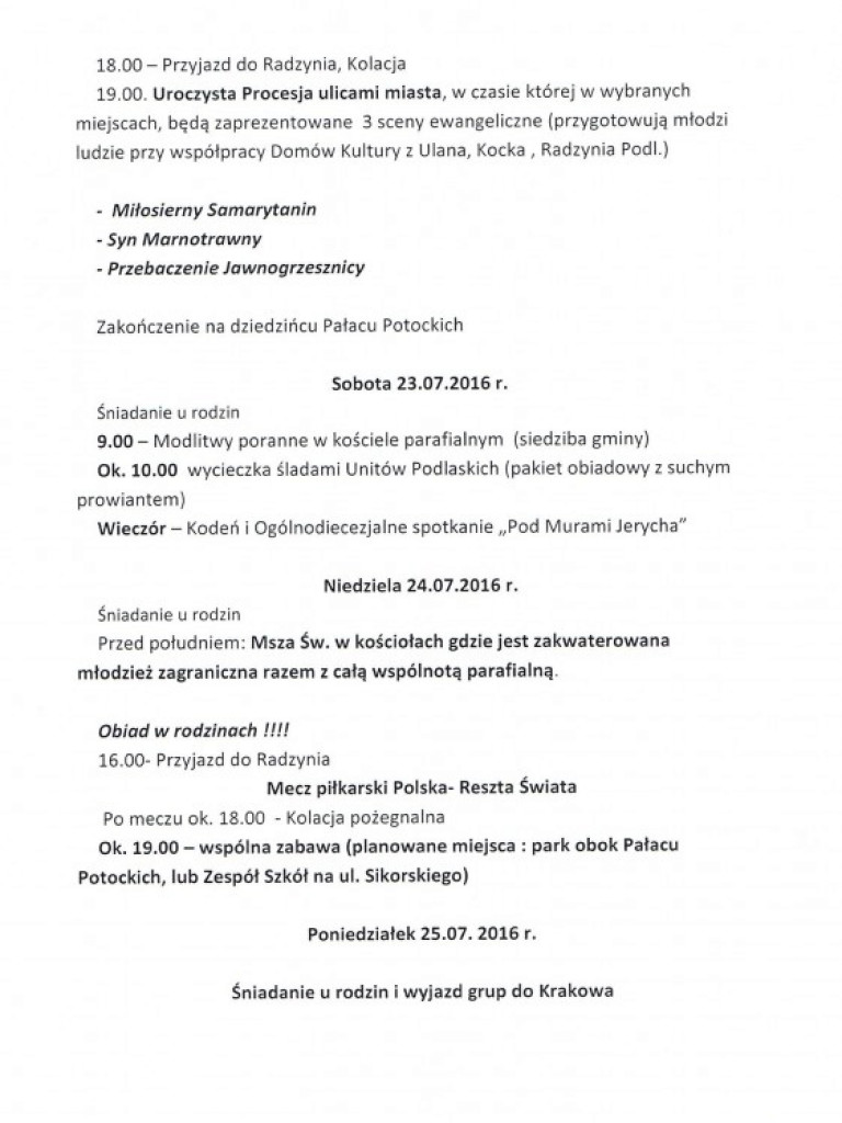 Konferencja prasowa w sprawie Światowych Dni Młodzieży 2016