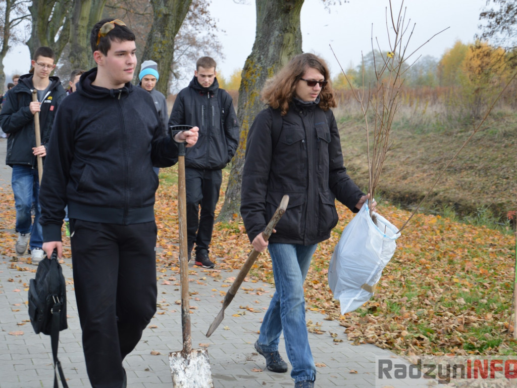 Uczniowie  I LO posadzili drzewka