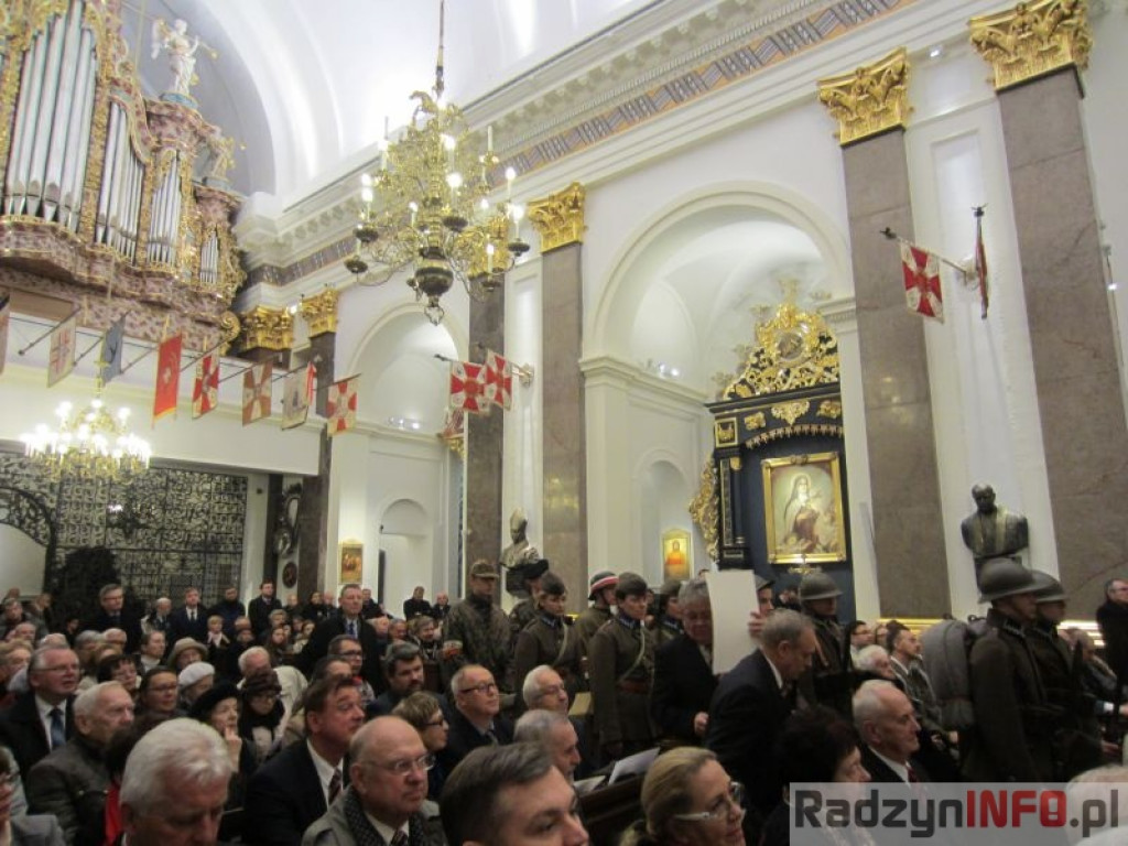 Msza św. w intencji Orląt Lwowskich w Katedrze Polowej Wojska Polskiego w Warszawie z udziałem Gimnazjum nr 1