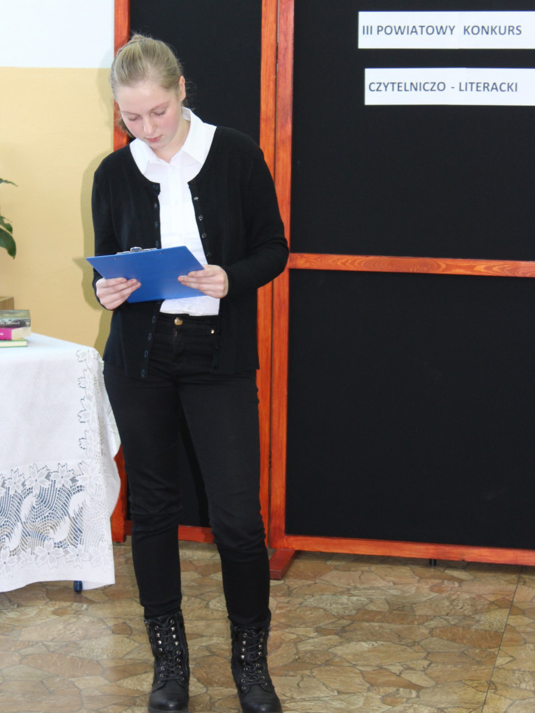 III Powiatowy Konkurs Czytelniczo - Literacki w Gimnazjum nr 2