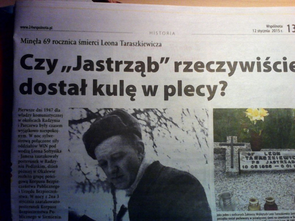 Z lokalnej prasy, czyli także o Wyklętych