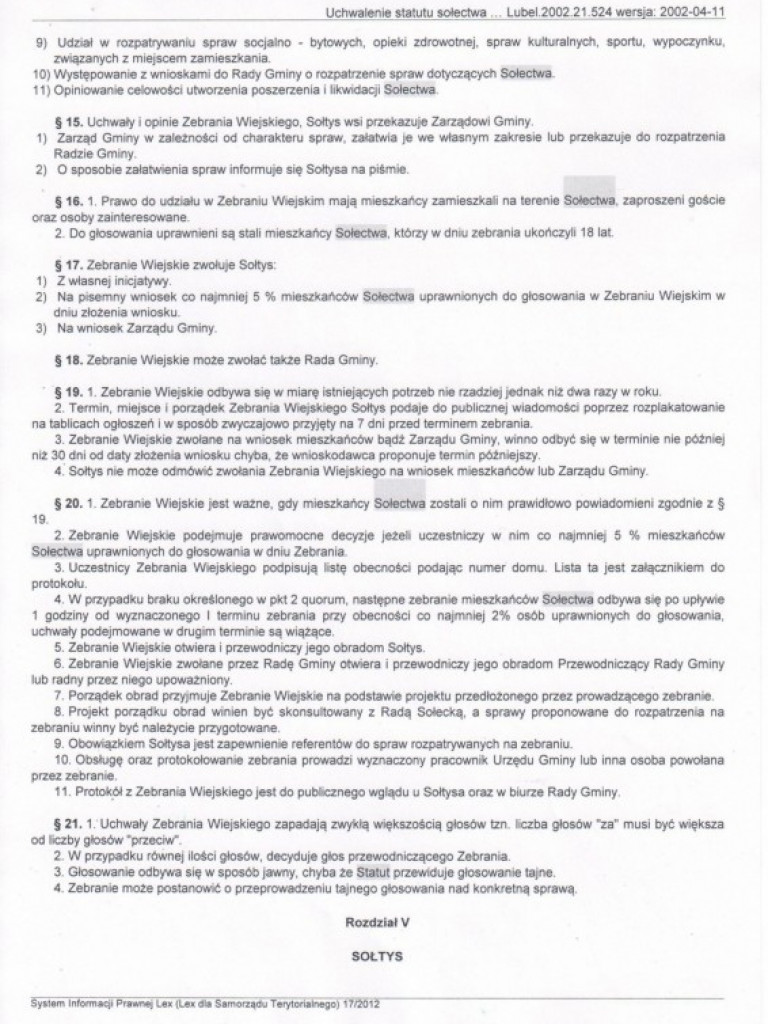 Wieści gminne