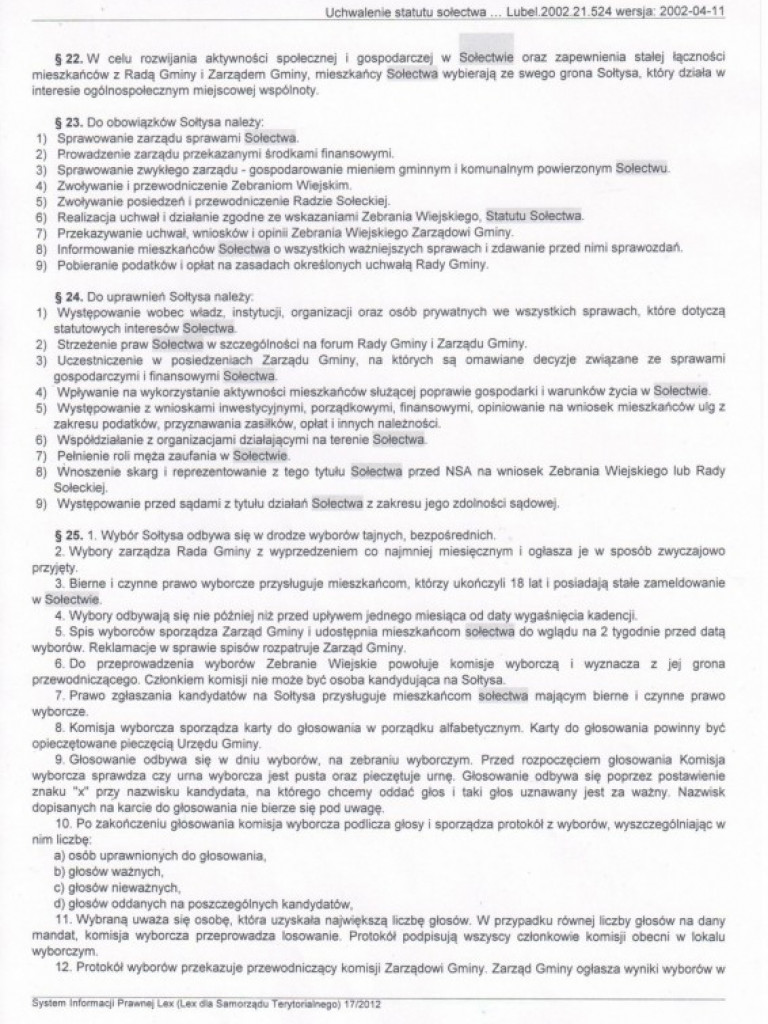 Wieści gminne