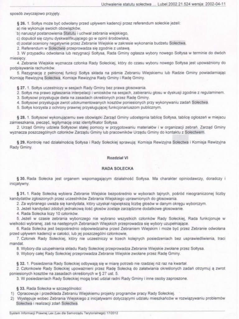 Wieści gminne