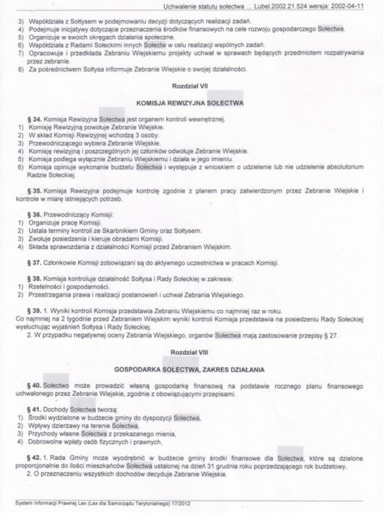 Wieści gminne