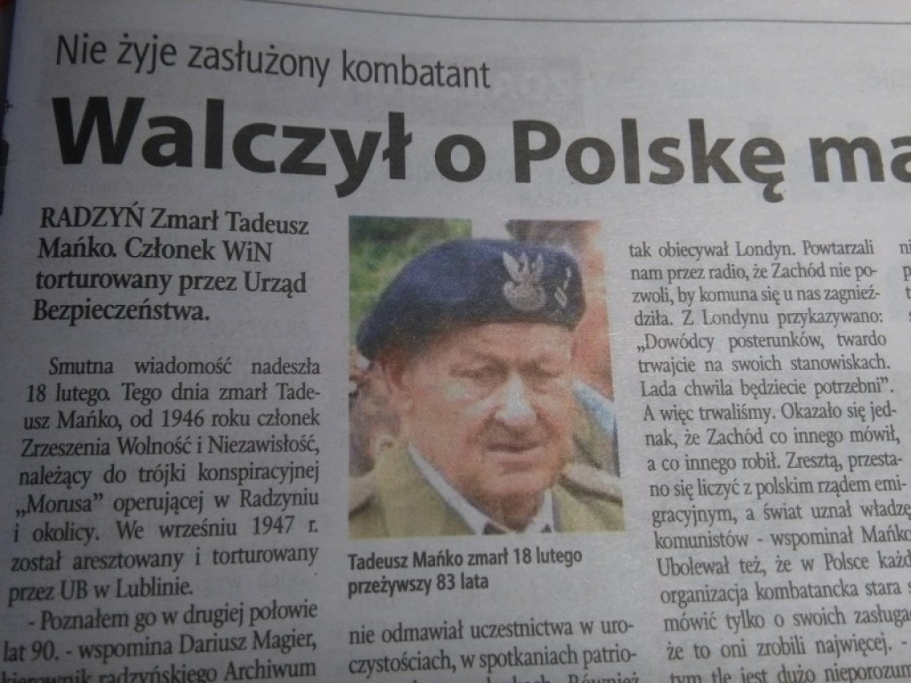 Historia odległa i bliższa, czyli z lokalnej prasy