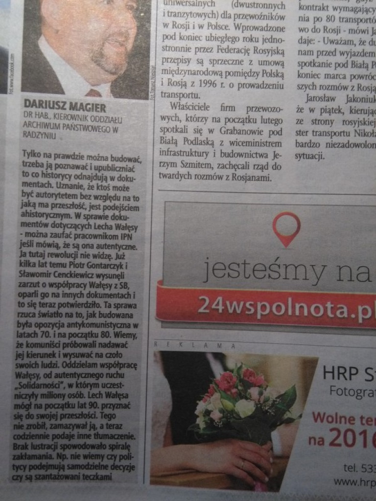 Historia odległa i bliższa, czyli z lokalnej prasy