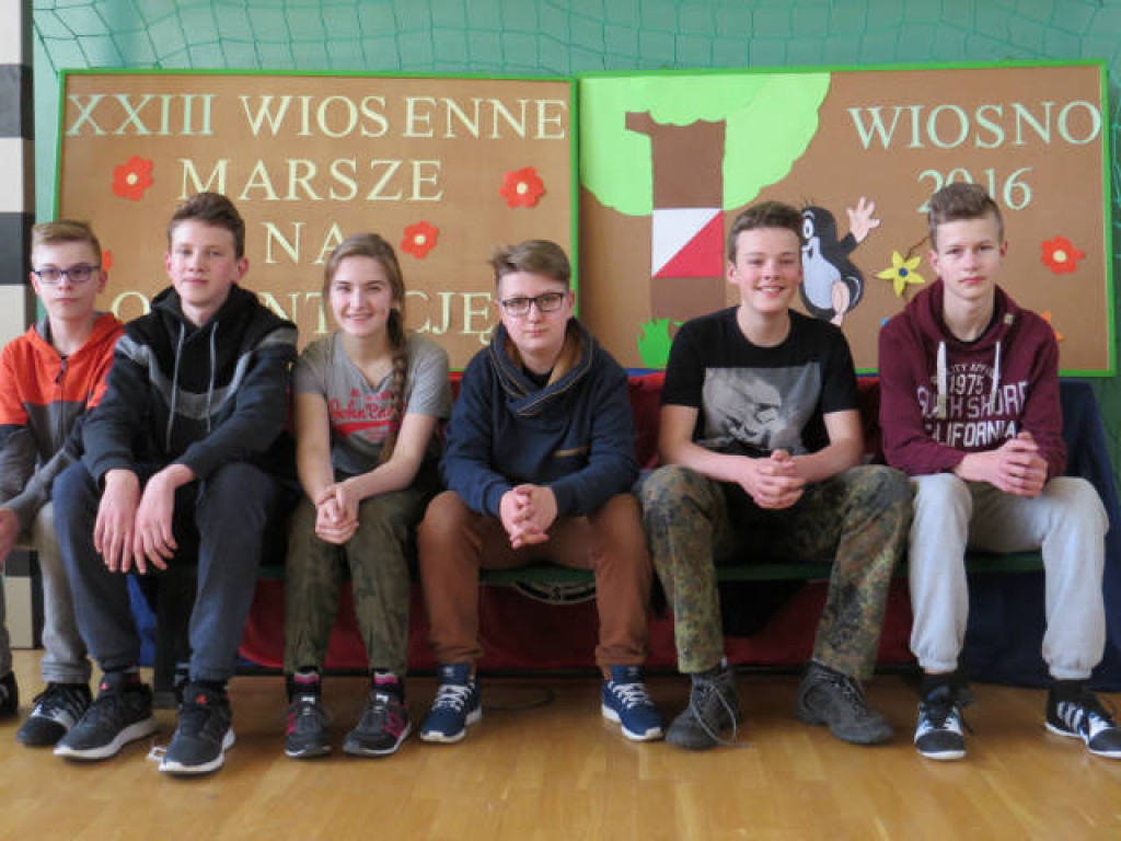 SKKT z Gimnazjum Nr 2 na XXIII Wiosennych Marszach na Orientację 