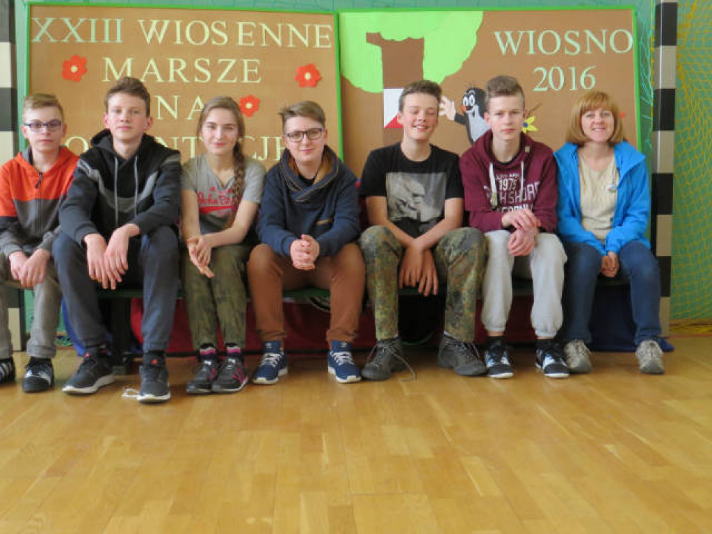SKKT z Gimnazjum Nr 2 na XXIII Wiosennych Marszach na Orientację 