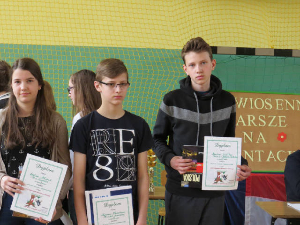 SKKT z Gimnazjum Nr 2 na XXIII Wiosennych Marszach na Orientację 