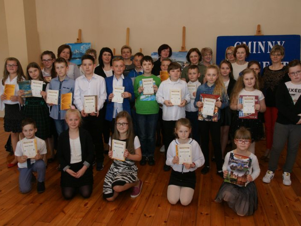 Laureaci Eliminacji Gminnych XXXV  Małego Konkursu Recytatorskiego