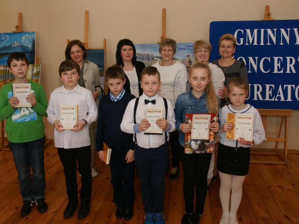 Laureaci Eliminacji Gminnych XXXV  Małego Konkursu Recytatorskiego
