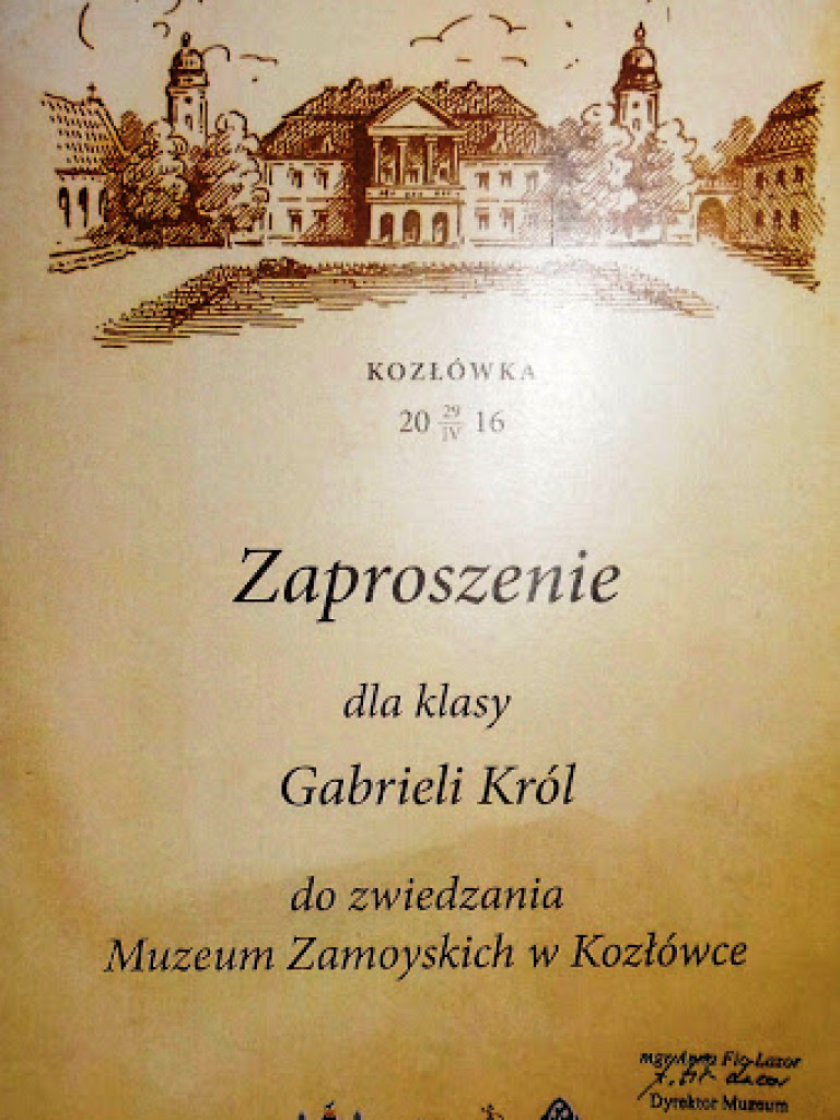 Uczniowie ze SP w Tchórzewie na wycieczce w Kozłówce