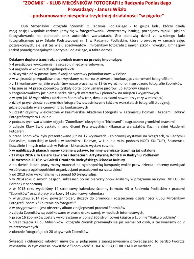 Nie lubię drogi na skróty - wywiad z Januszem Wlizło