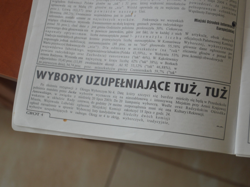 Radzyń 2003 na łamach 