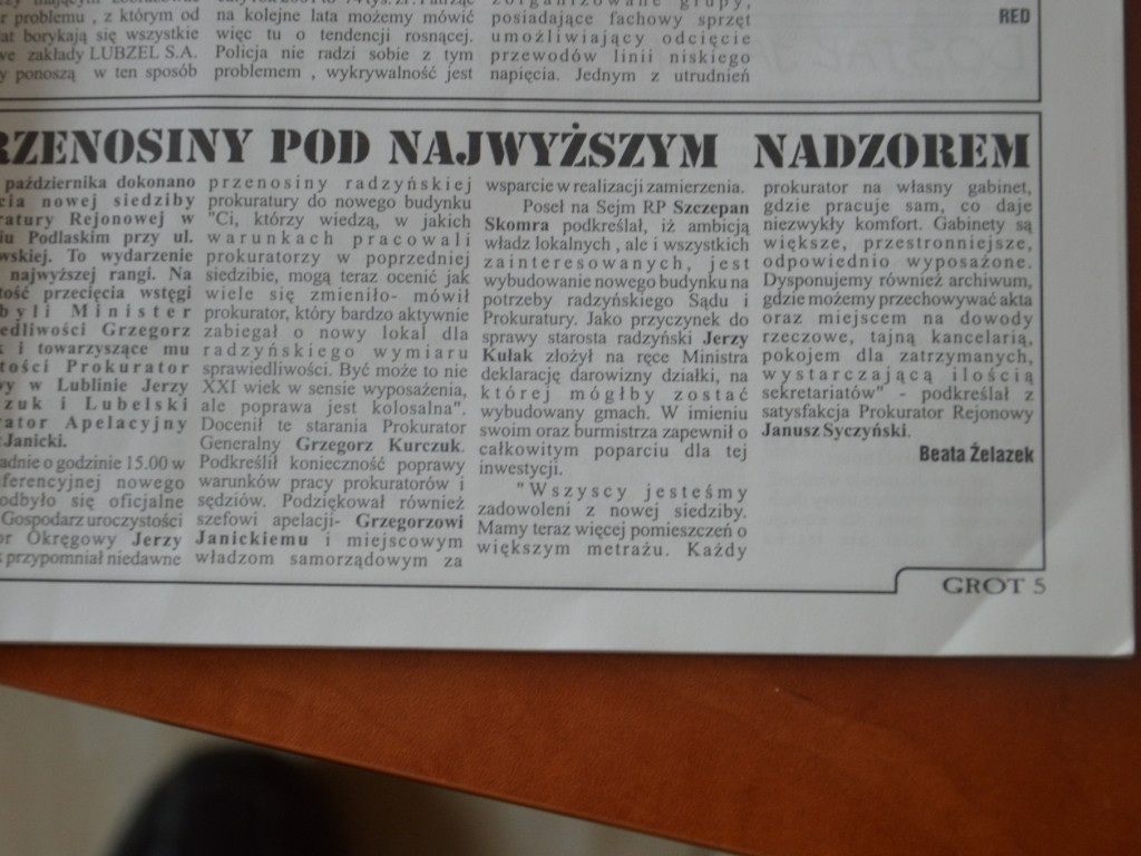 Radzyń 2003 na łamach 