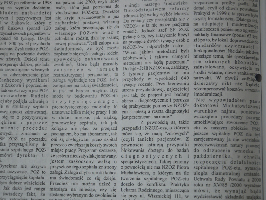 Radzyń 2003 na łamach 