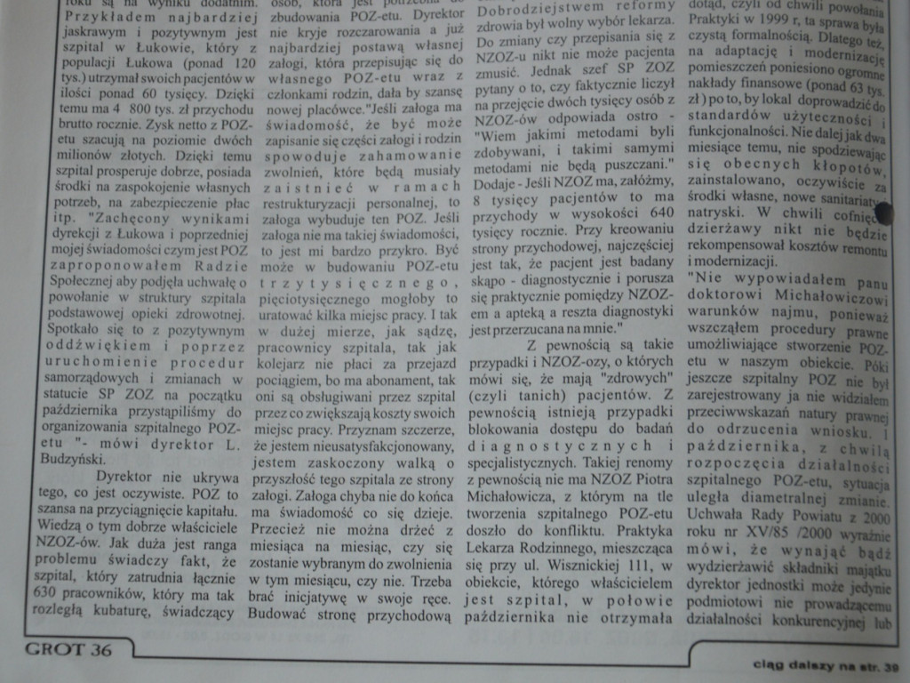 Radzyń 2003 na łamach 