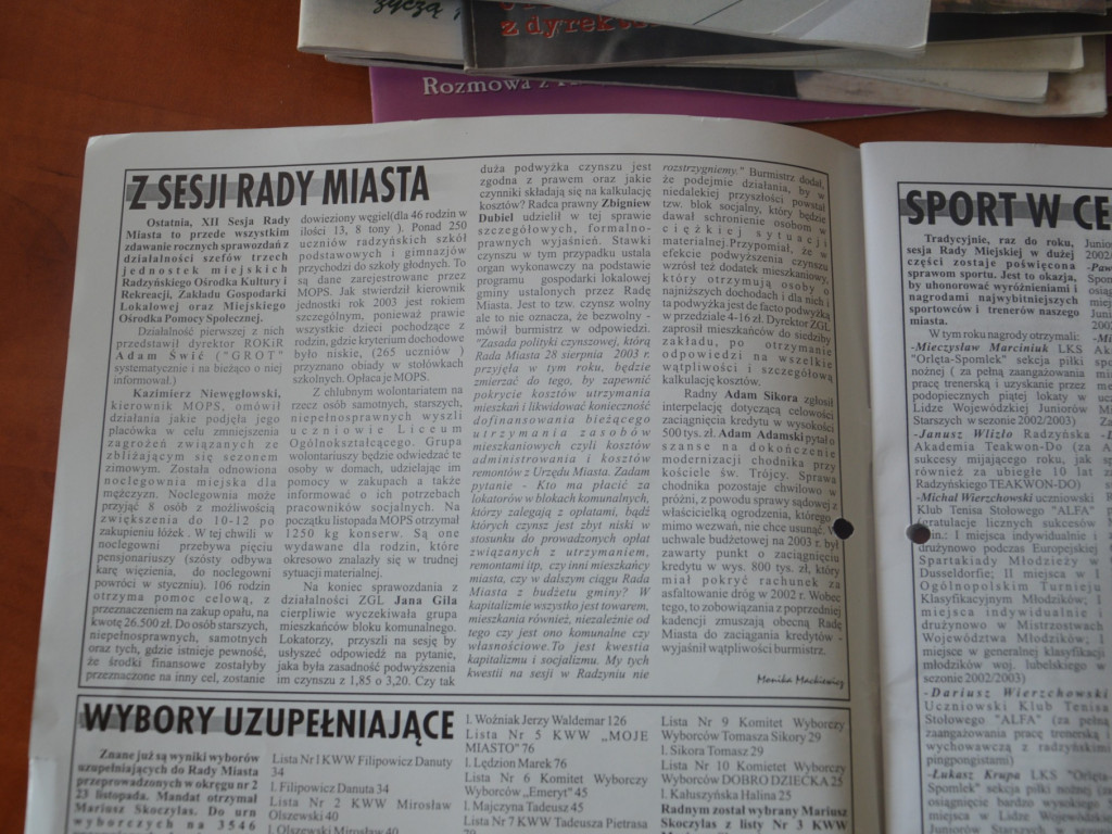 Radzyń 2003 na łamach 
