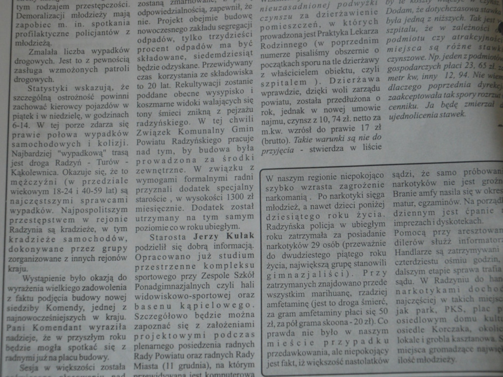Radzyń 2003 na łamach 