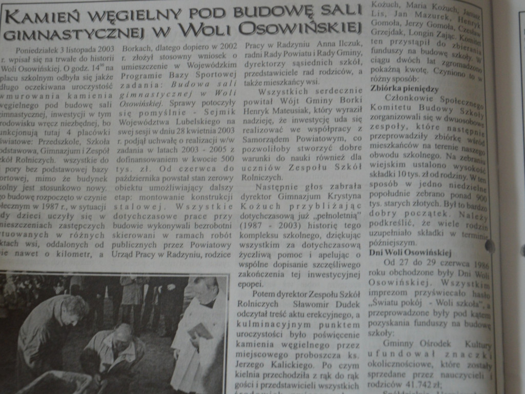 Radzyń 2003 na łamach 