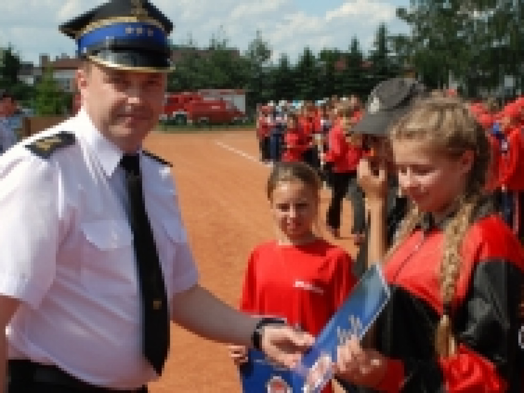 Uczniowie z Ulana na zawodach strażackich