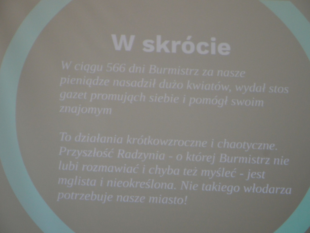 Sesja absolutoryjna Rady Miasta - podsumowanie rządów burmistrza Rębka przez opozycję
