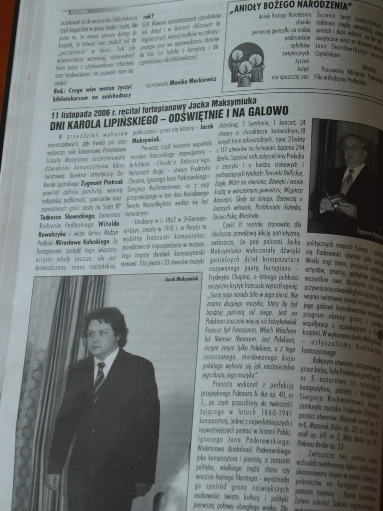 Radzyń na łamach 
