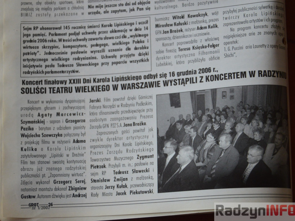 Radzyń na łamach 