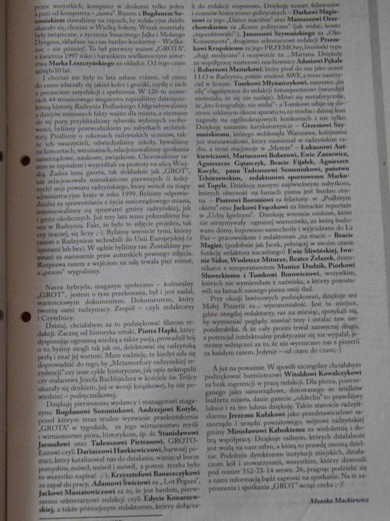 Radzyń na łamach 