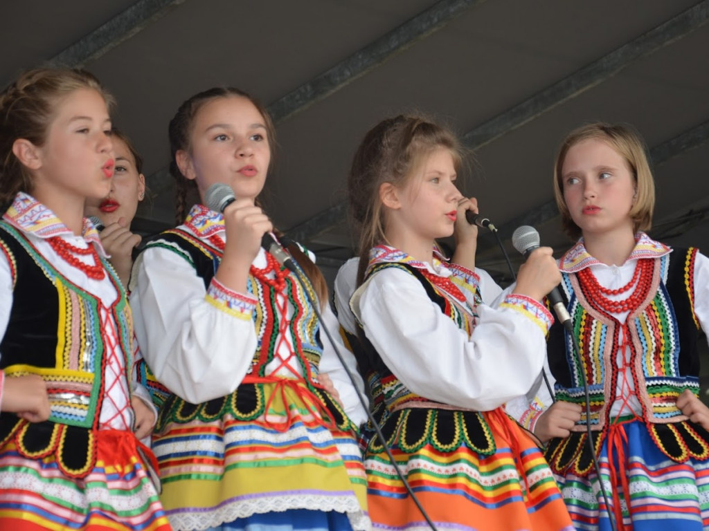 Część rozrywkowa dożynek w Ulanie