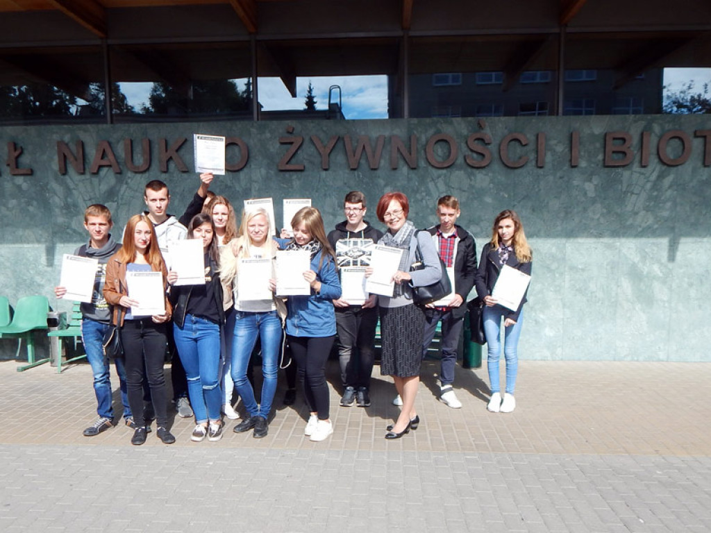 Uczniowie ZSP na Uniwersytecie Przyrodniczym w Lublinie