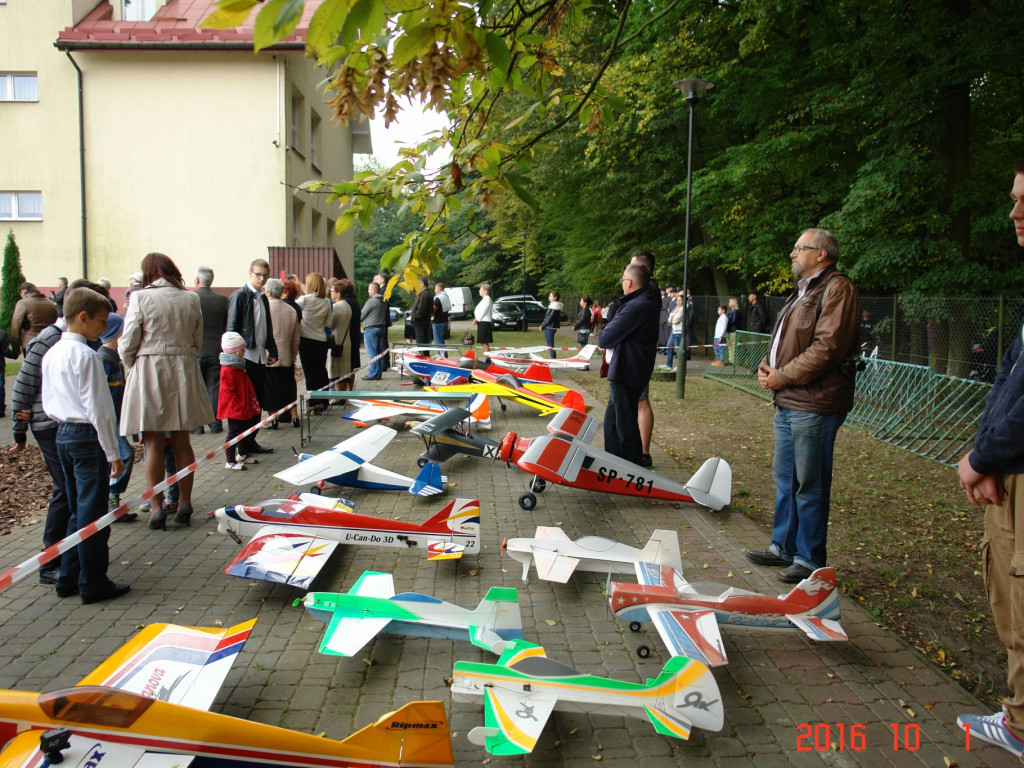 Pokaz modeli latających w Woli Osowińskiej