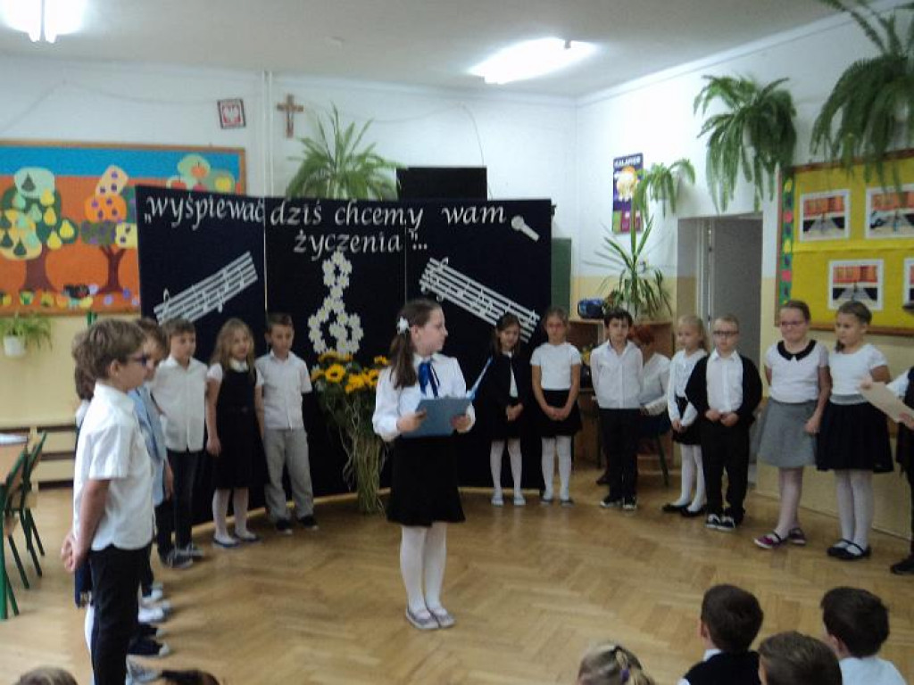 Życzenia od najmłodszych uczniów