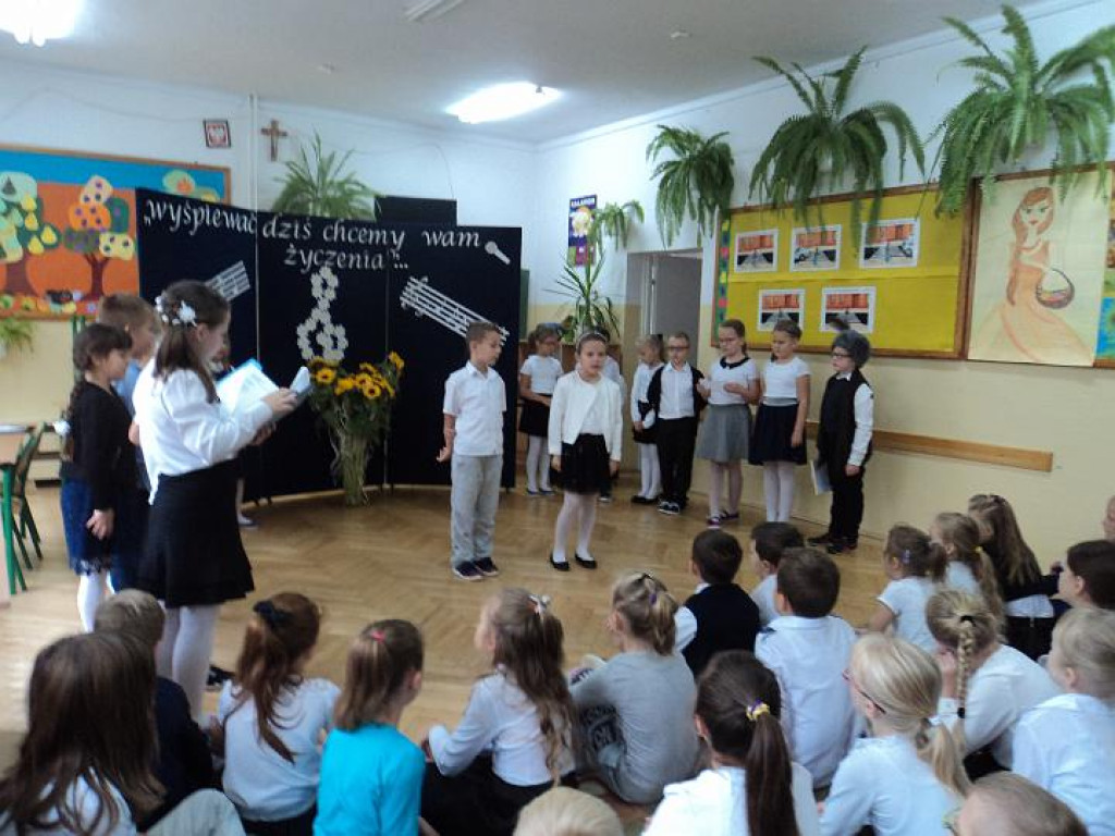 Życzenia od najmłodszych uczniów