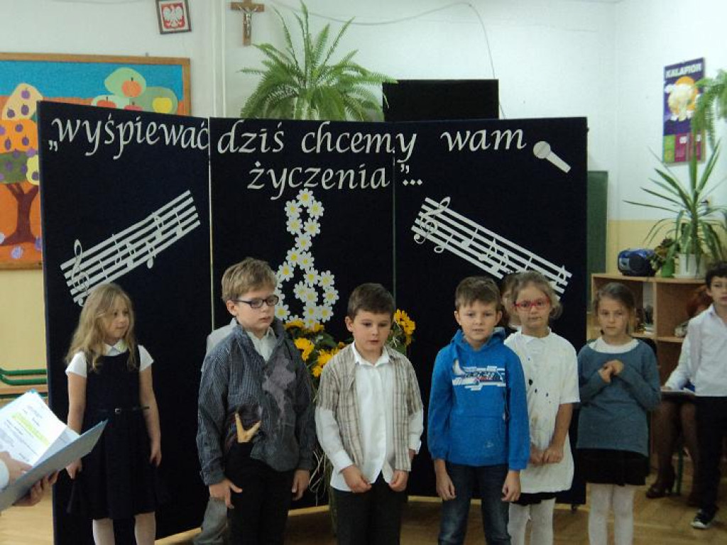 Życzenia od najmłodszych uczniów