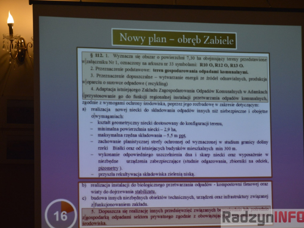 Pierwsza część spotkania ws. ZZOK w Adamkach