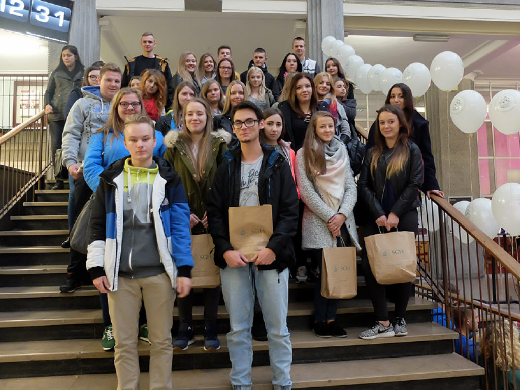 Uczniowie ZSP na Dniu Otwartym SGH